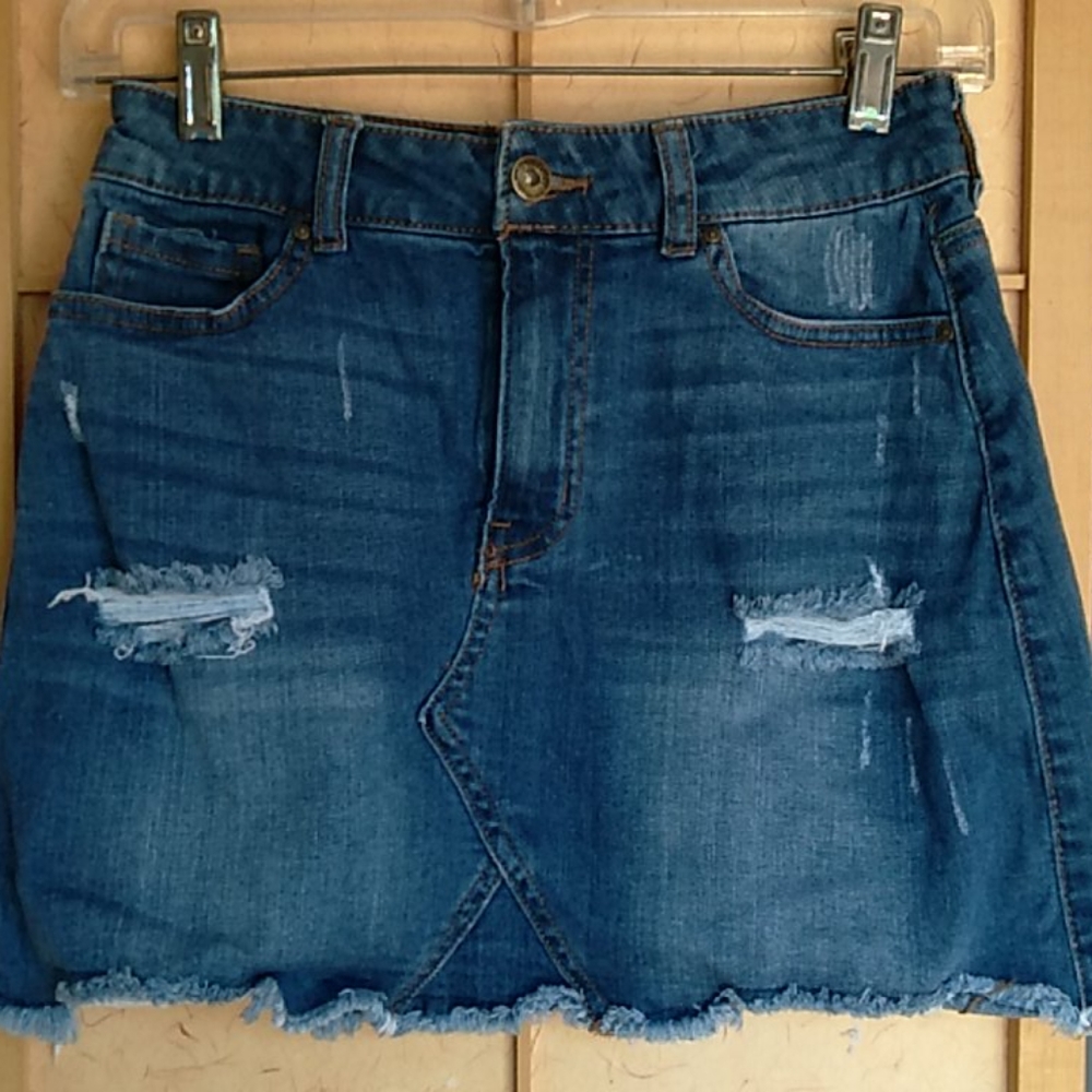 Wax Jean denim mini skirt sz S